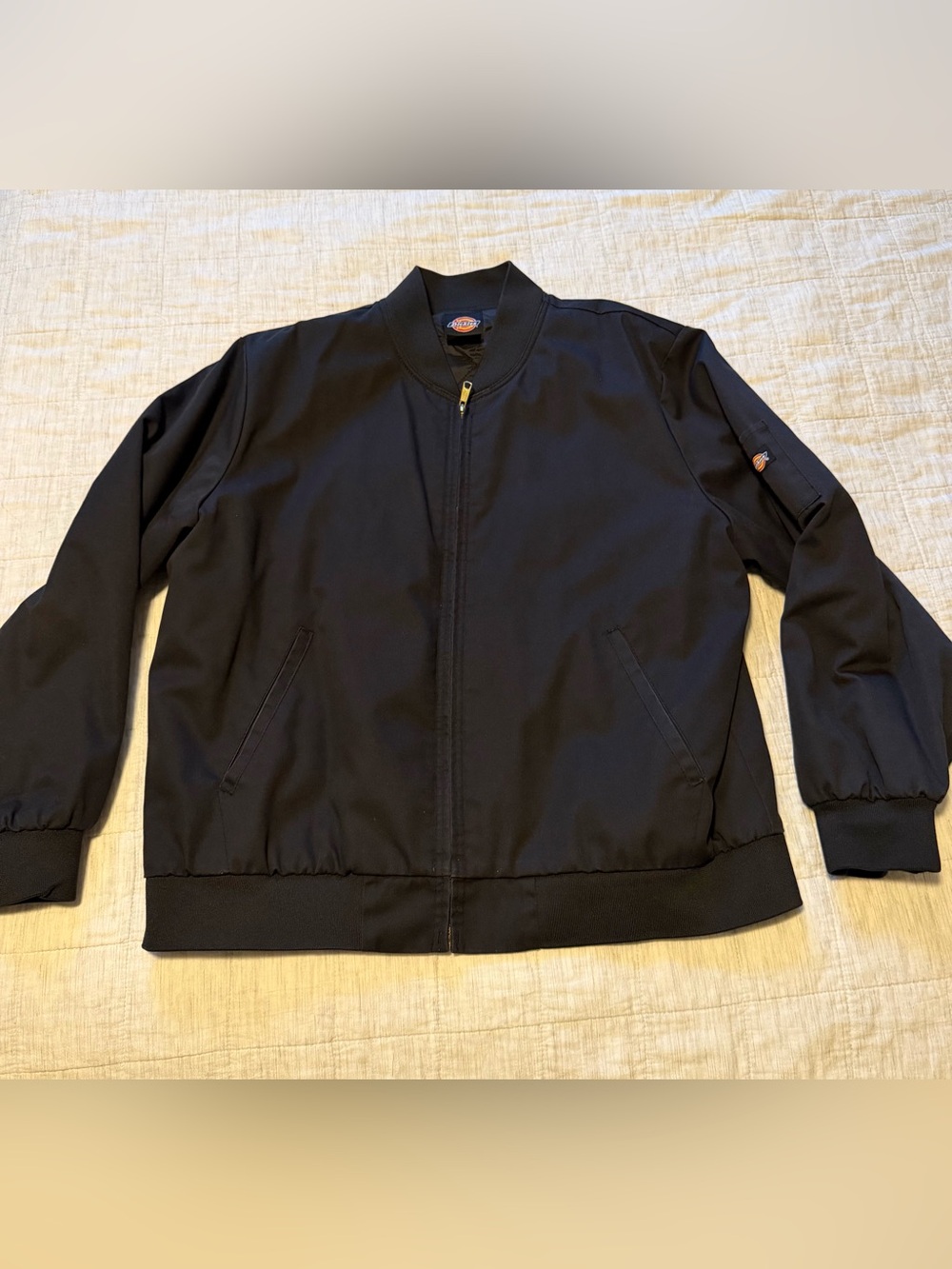 Dickies Black Men’s Bomber Jacket with Sleeve Pocket